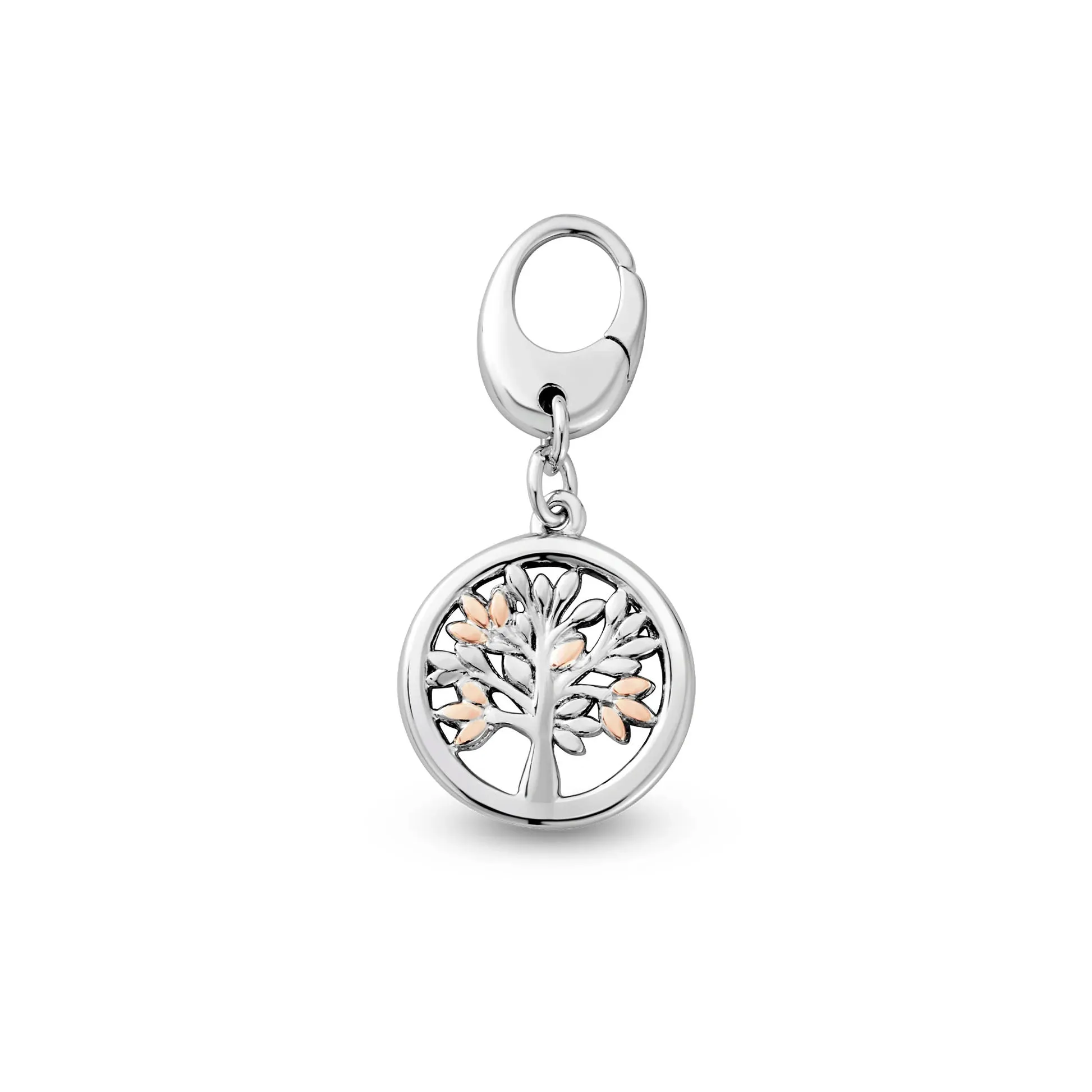 Clogau Tree of Life Insignia Silver Circle Charm sold by C.W. Sellors