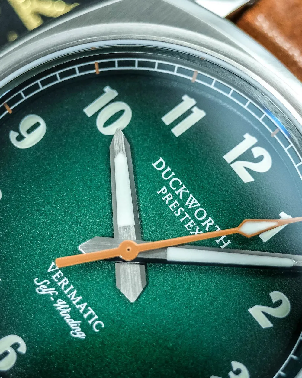 Duckworth Prestex Verimatic Green Fume Grey Suede Watch sold by C.W. Sellors product image thumbnail 5