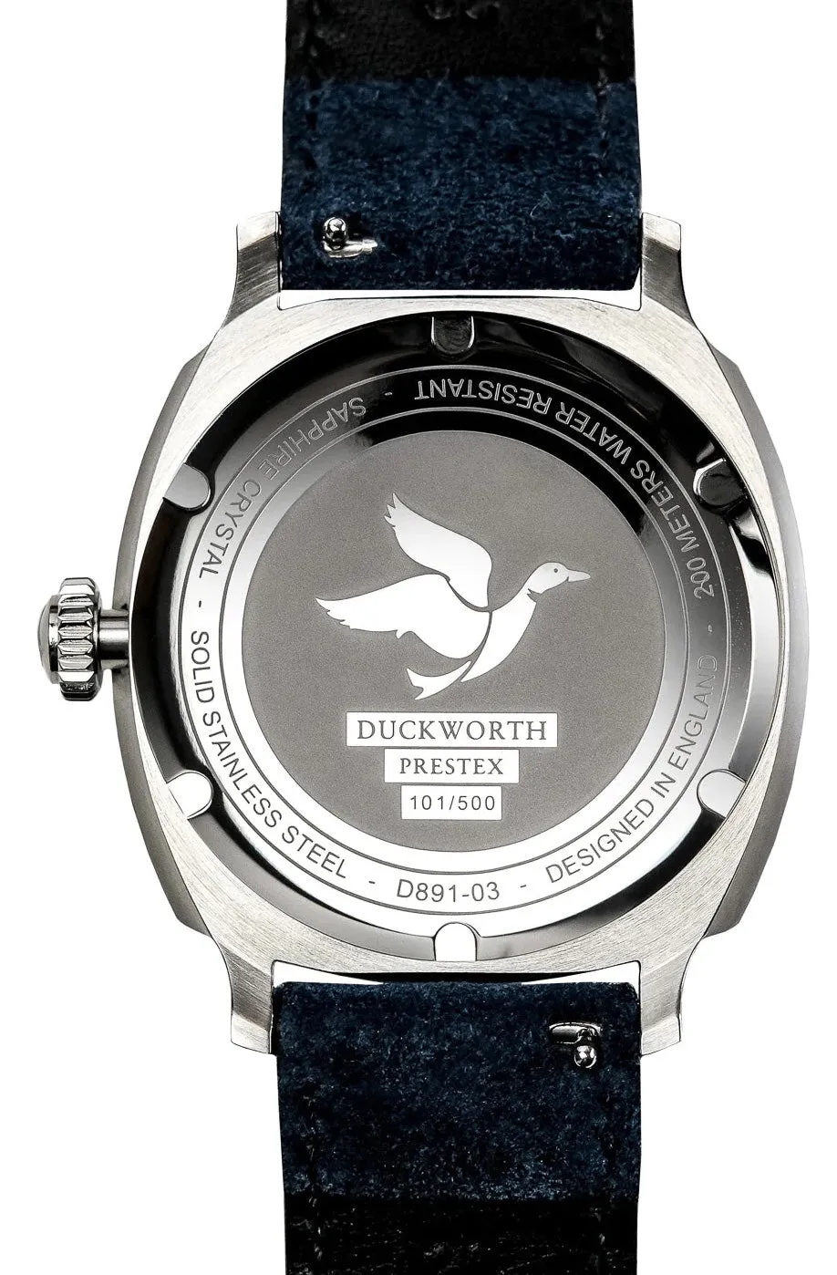 Duckworth Prestex Verimatic Green Fume Grey Suede Watch sold by C.W. Sellors product image thumbnail 2