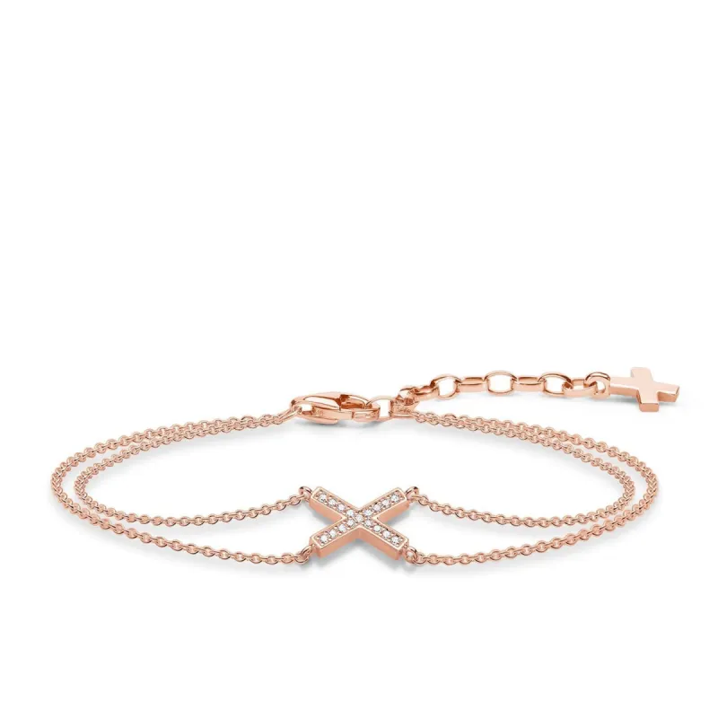 Thomas Sabo Glam And Soul Rose Gold White Zirconia Bracelet D sold by C.W. Sellors