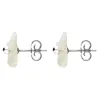 Sterling Silver White Mother of Pearl Tuberose 8mm Clover Stud Earrings sold by C.W. Sellors
