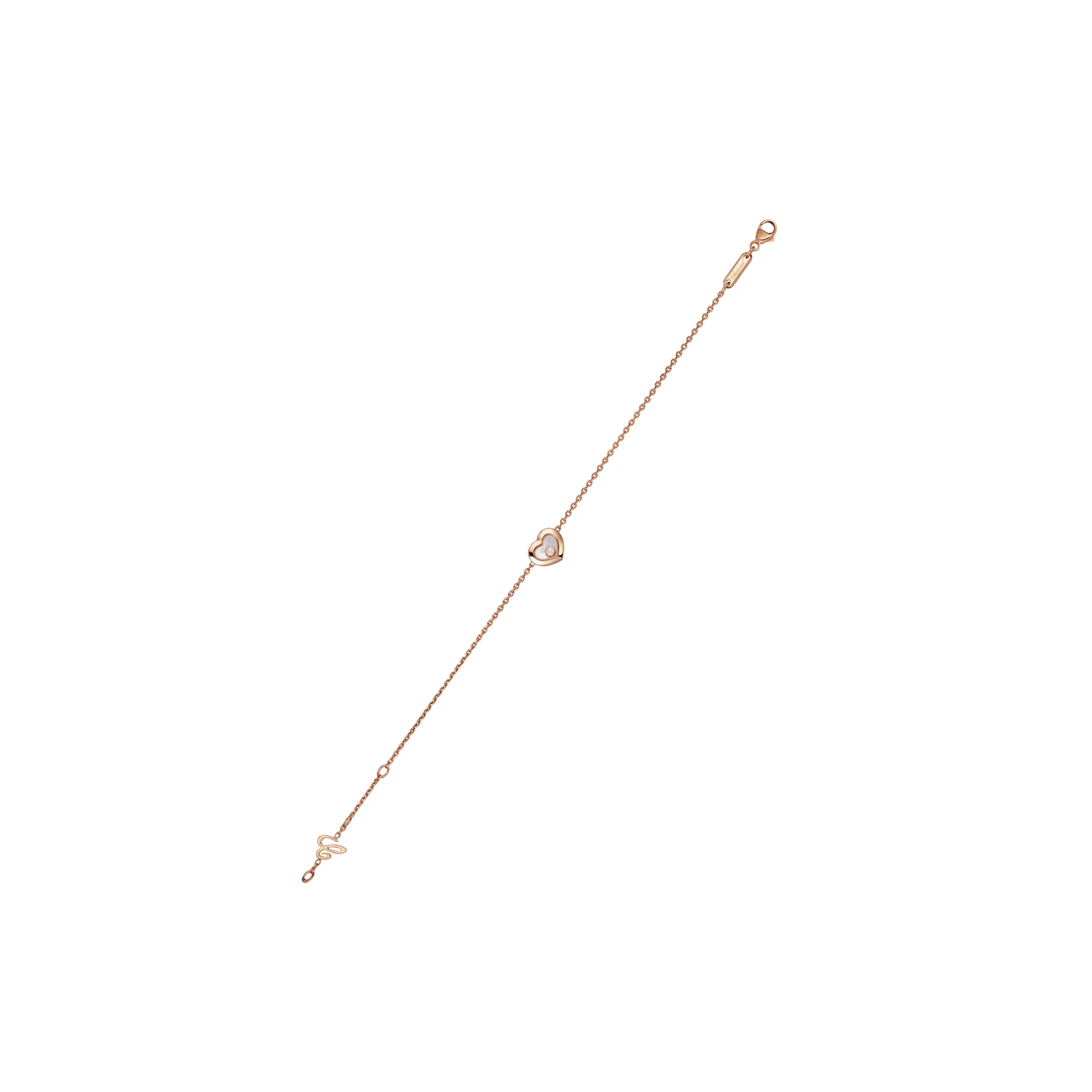 Chopard Happy Diamonds Icons 18ct Rose Gold Heart Bracelet sold by C.W. Sellors product image thumbnail 2