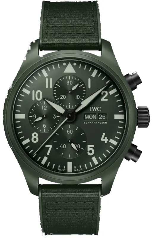 IWC Pilots Chronograph Top Gun Edition Woodland Watch sold by C.W. Sellors