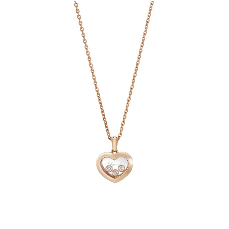 Chopard Happy Diamonds Icons 18ct Rose Gold 0.15ct Diamond Pendant sold by C.W. Sellors