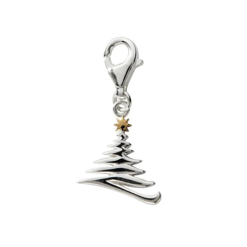 Sterling Silver Zig Zag Christmas Tree Charm D sold by C.W. Sellors