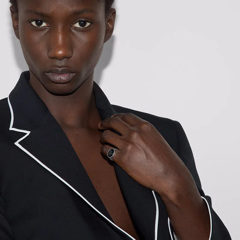 Gucci Trademark Oval Sterling Silver Ring sold by C.W. Sellors product image thumbnail 2