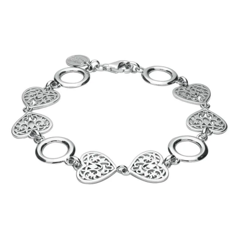Sterling Silver Heart Round Bracelet D sold by C.W. Sellors