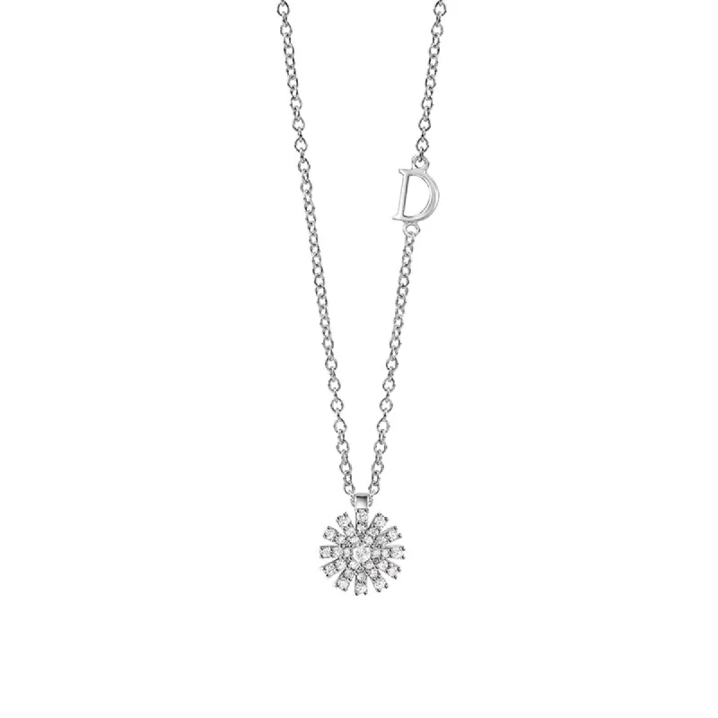 Damiani Margherita 18ct White Gold 0.16ct Diamond Necklace sold by C.W. Sellors