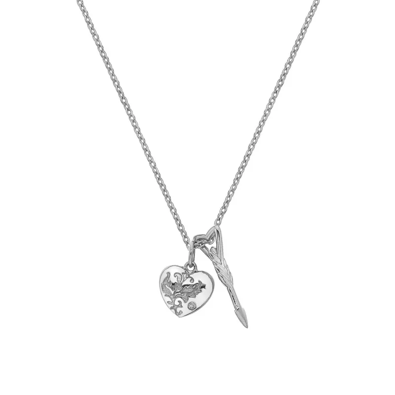 Hot Diamonds Cupid Sterling Silver Necklace D sold by C.W. Sellors