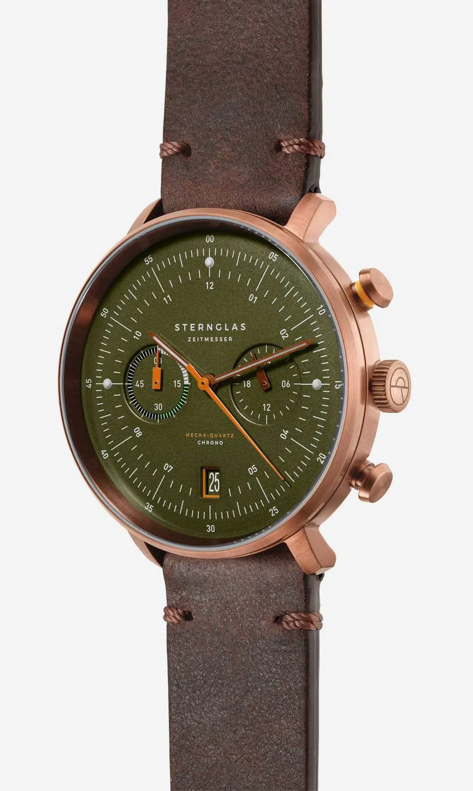 Sternglas Hamburg Chrono Green Bronze Watch sold by C.W. Sellors product image thumbnail 2