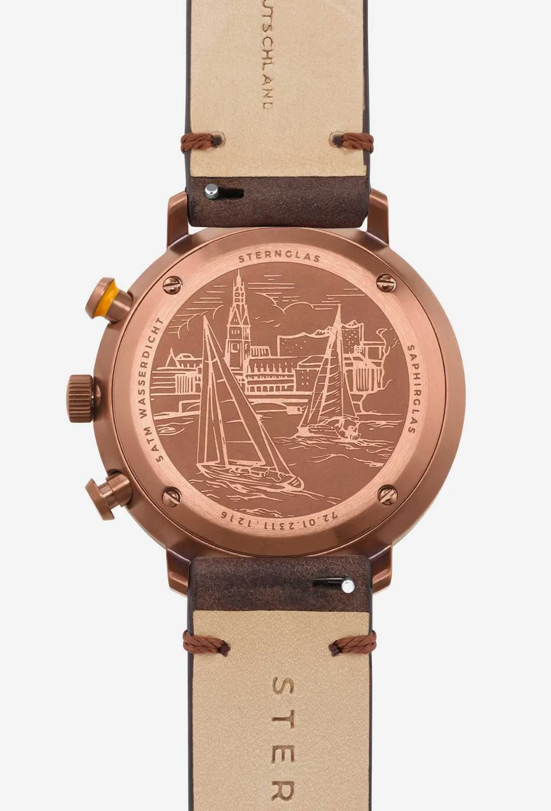 Sternglas Hamburg Chrono Green Bronze Watch sold by C.W. Sellors product image thumbnail 4