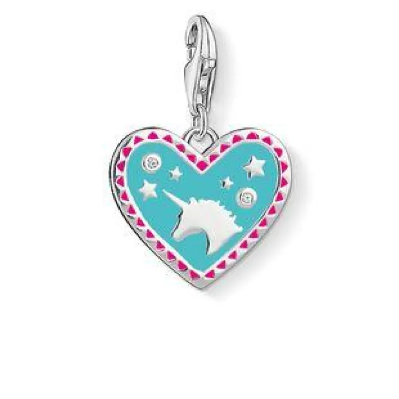 Thomas Sabo Charm Club Heart With Unicorn Charm D sold by C.W. Sellors