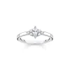 Thomas Sabo Charm Club Sterling Silver Vintage White Stone Ring sold by C.W. Sellors