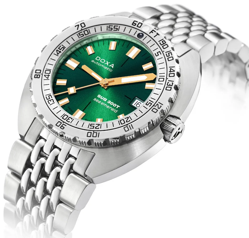 Doxa SUB 300T Sea Emerald Bracelet Watch sold by C.W. Sellors product image thumbnail 3