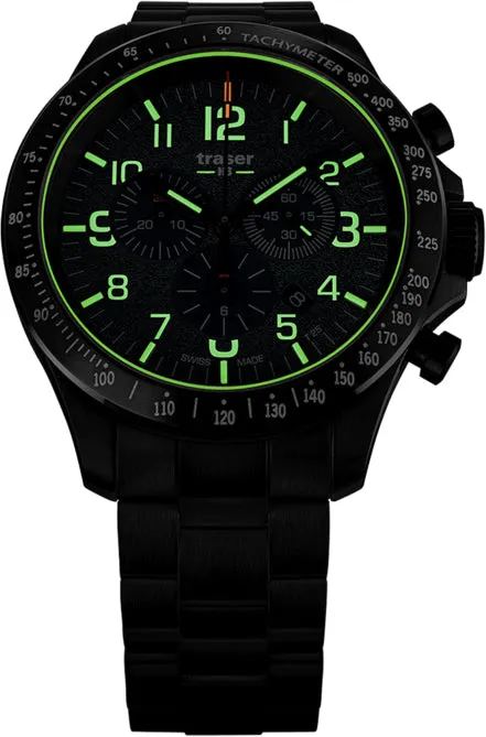 Traser H3 P67 Officer Pro Chronograph Green Watch sold by C.W. Sellors product image thumbnail 2