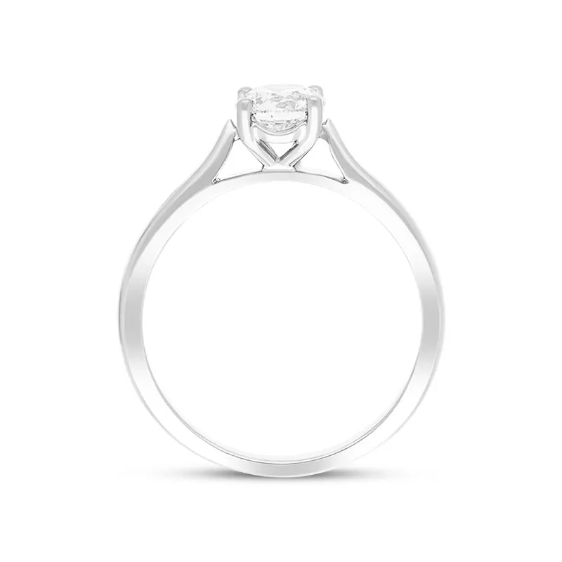 Platinum Diamond Round Brilliant Cut Solitaire Ring sold by C.W. Sellors product image thumbnail 3
