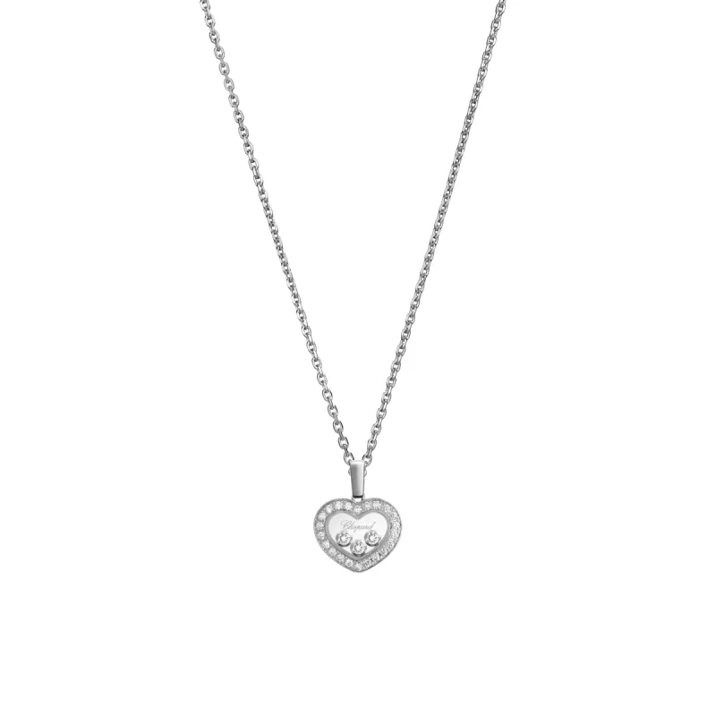 Chopard Happy Diamonds Icons 18ct White Gold 0.35ct Diamond Pendant sold by C.W. Sellors