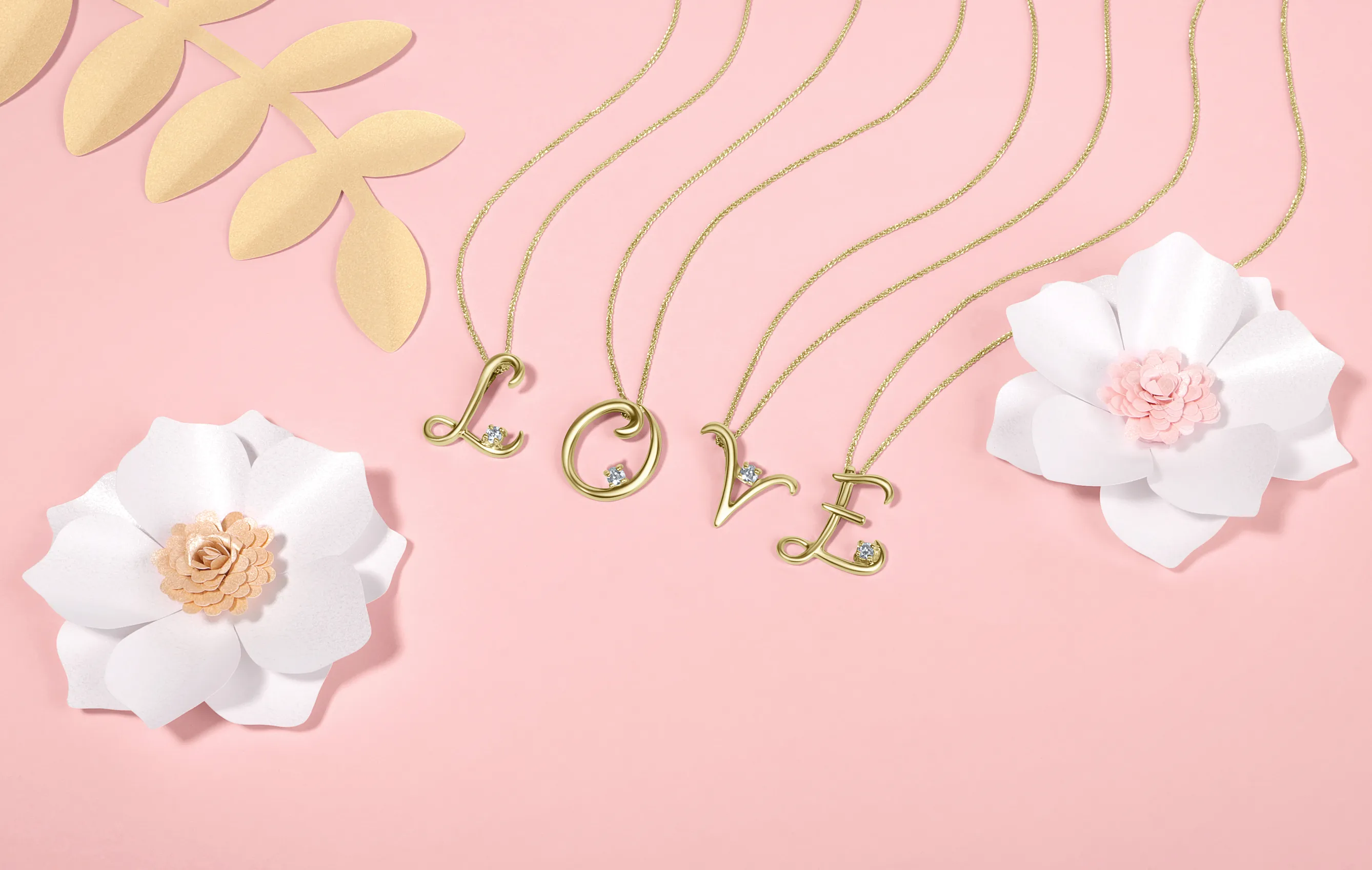 Love Letters 9ct Yellow Gold 0.10ct Diamond Initial T Necklace sold by C.W. Sellors product image thumbnail 2