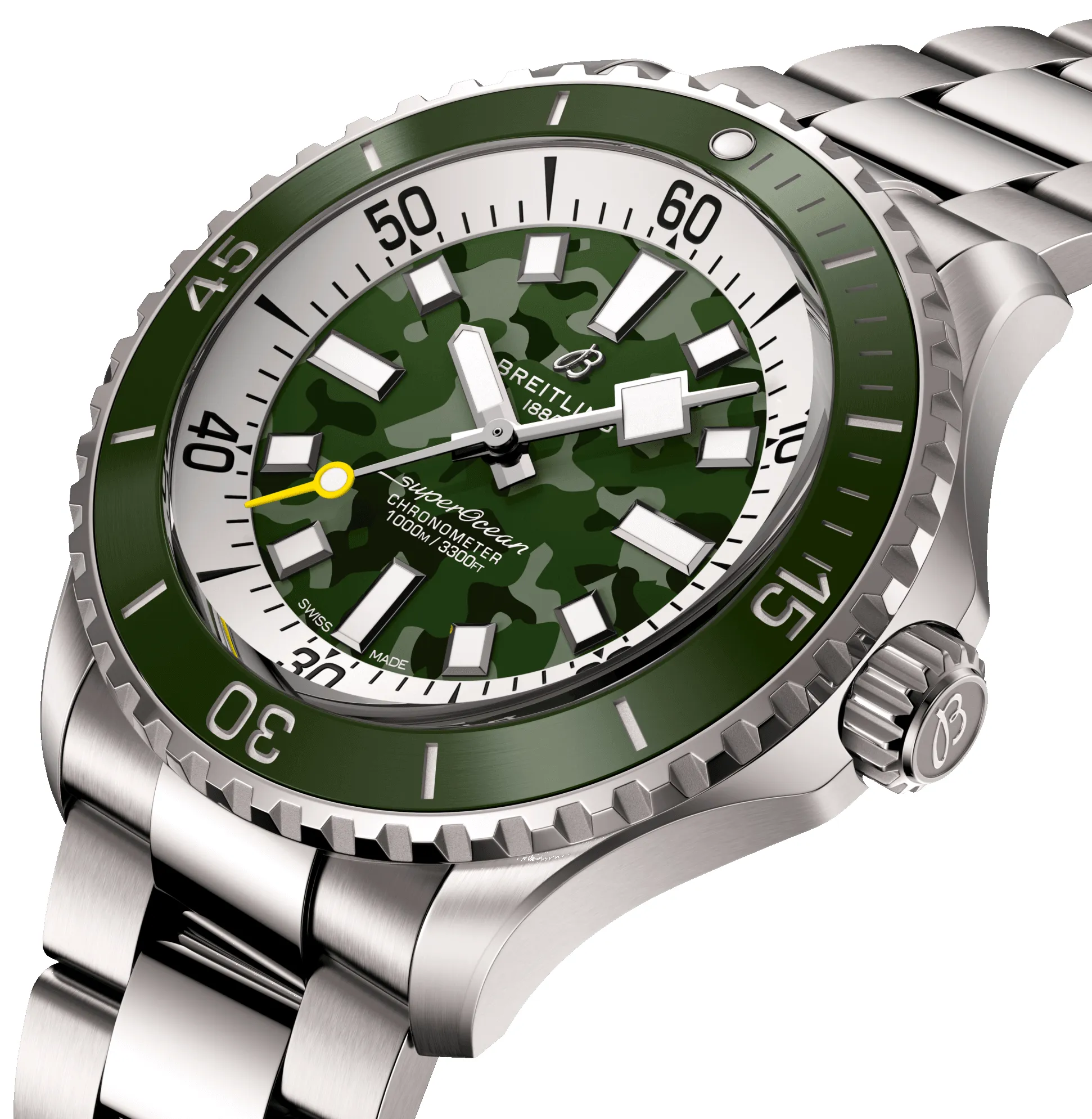 Breitling Superocean Automatic 46 Super Diver Green Watch sold by C.W. Sellors product image thumbnail 4