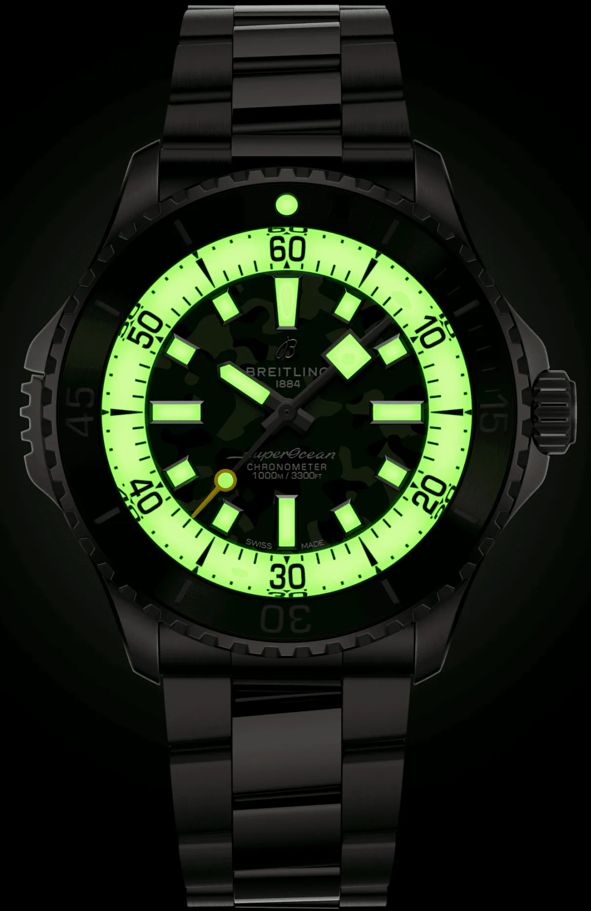 Breitling Superocean Automatic 46 Super Diver Green Watch sold by C.W. Sellors product image thumbnail 3