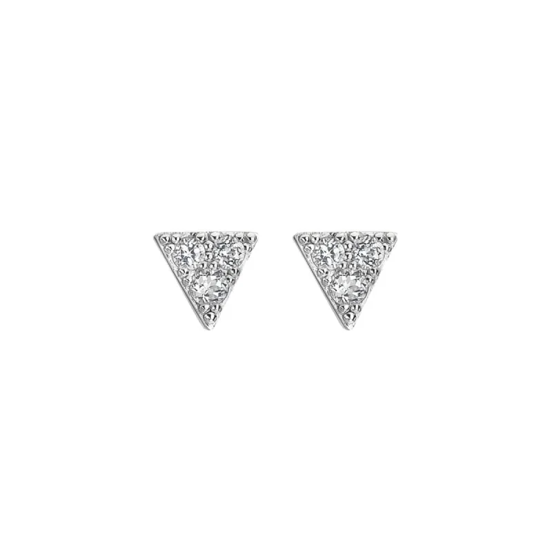 Hot Diamonds Sterling Silver White Topaz Stellar Earrings sold by C.W. Sellors
