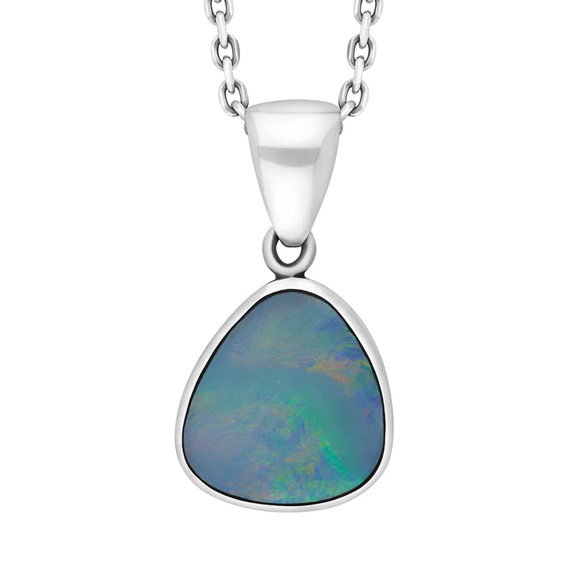 Sterling Silver Opal Doublet Abstract Necklace D sold by C.W. Sellors