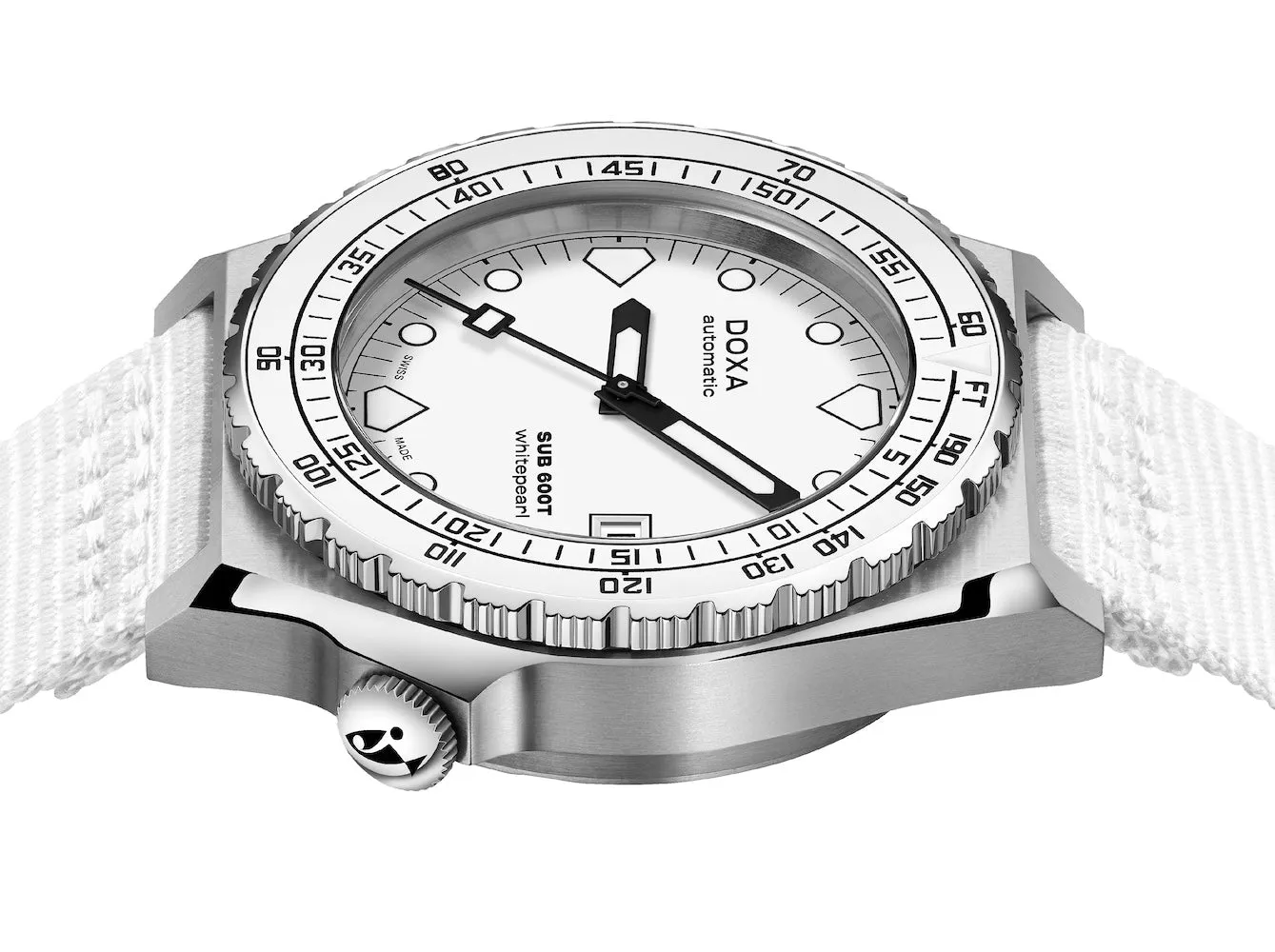 Doxa SUB 600T Whitepearl Nato Watch sold by C.W. Sellors product image thumbnail 3