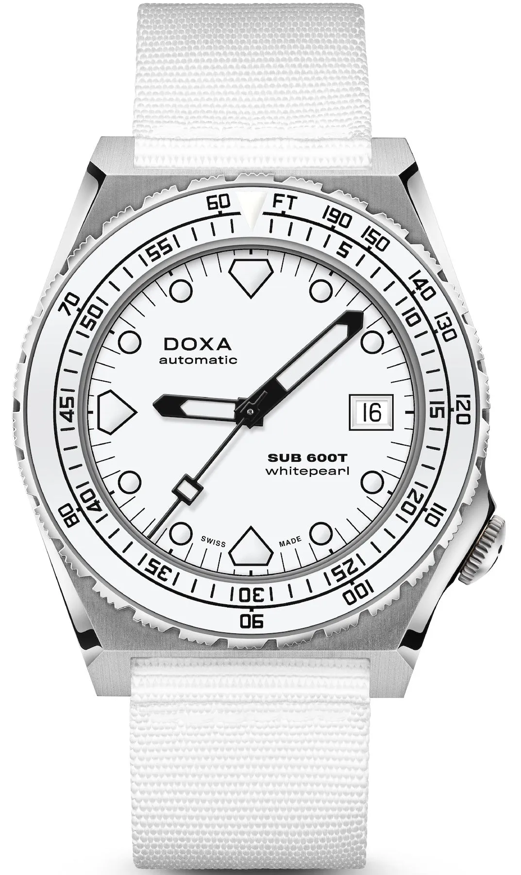 Doxa SUB 600T Whitepearl Nato Watch sold by C.W. Sellors