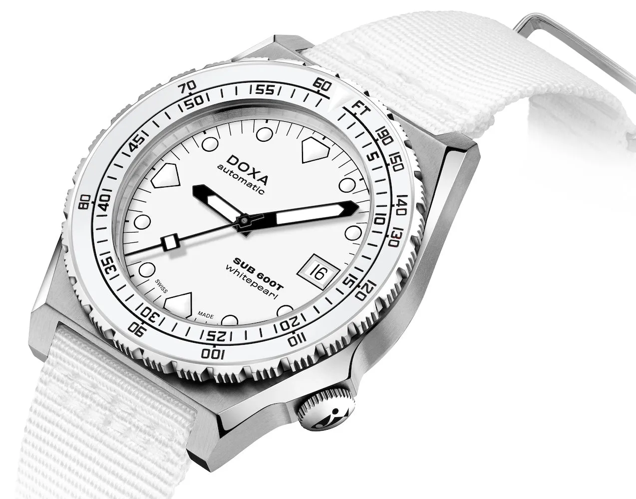 Doxa SUB 600T Whitepearl Nato Watch sold by C.W. Sellors product image thumbnail 2