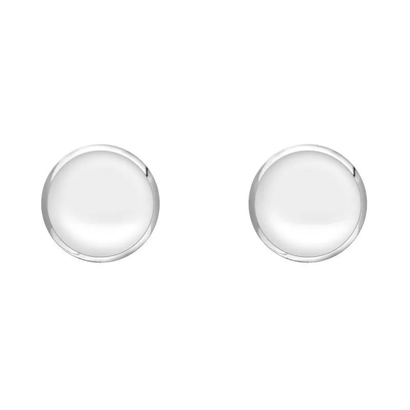 Sterling Silver Bauxite 5mm Classic Small Round Stud Earrings sold by C.W. Sellors
