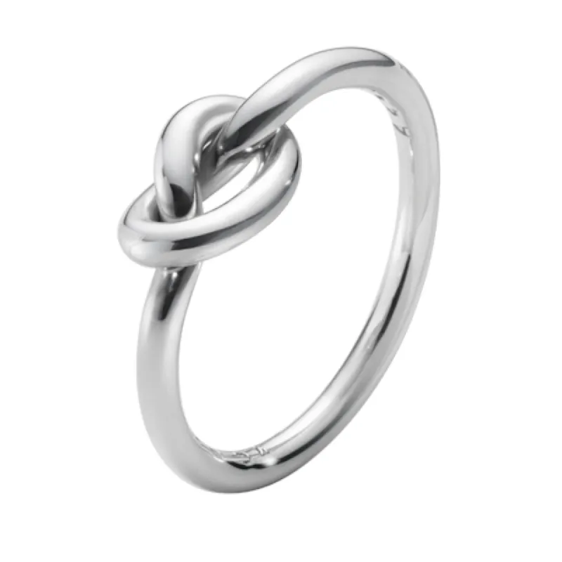 Georg Jensen Love Knot Sterling Silver Ring D sold by C.W. Sellors