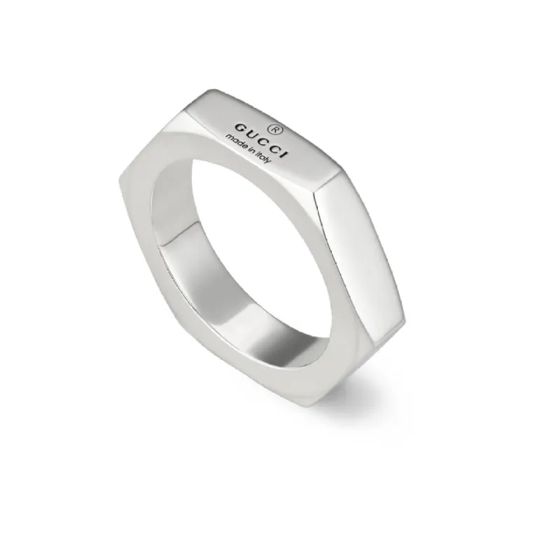 Gucci Trademark Sterling Silver Ring sold by C.W. Sellors