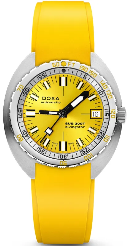 Doxa SUB 200T Divingstar Sunray Watch made by C.W. Sellors
