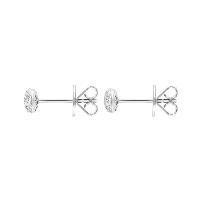 18ct White Gold 0.20ct Diamond Round Cluster Stud Earrings sold by C.W. Sellors product image thumbnail 2