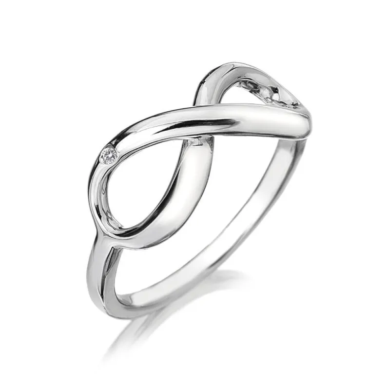 Hot Diamonds Infinity Sterling Silver Ring D sold by C.W. Sellors