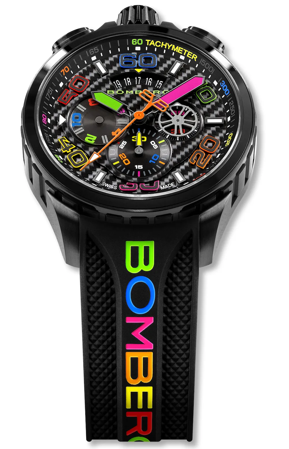 Bomberg Bolt-68 Racing Chroma Carbone Black Limited Edition Watch sold by C.W. Sellors product image thumbnail 3