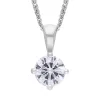 18ct White Gold 0.50ct Diamond Solitaire Pendant Necklace sold by C.W. Sellors