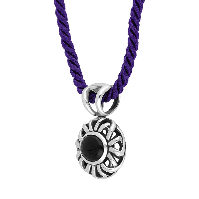 Sterling Silver Whitby Jet Openwork Corded Necklace D sold by C.W. Sellors product image thumbnail 2