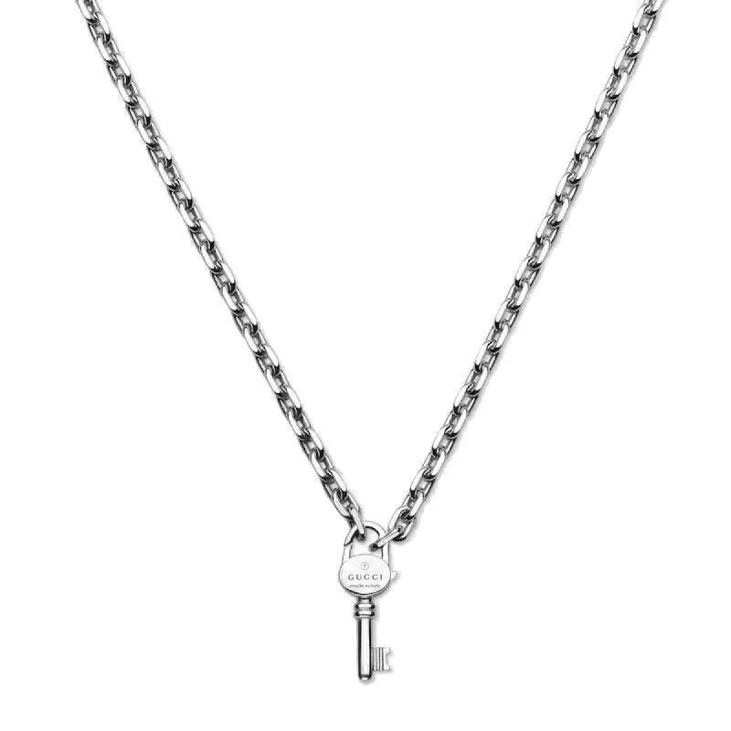 Gucci Trademark Sterling Silver Key Necklace D sold by C.W. Sellors