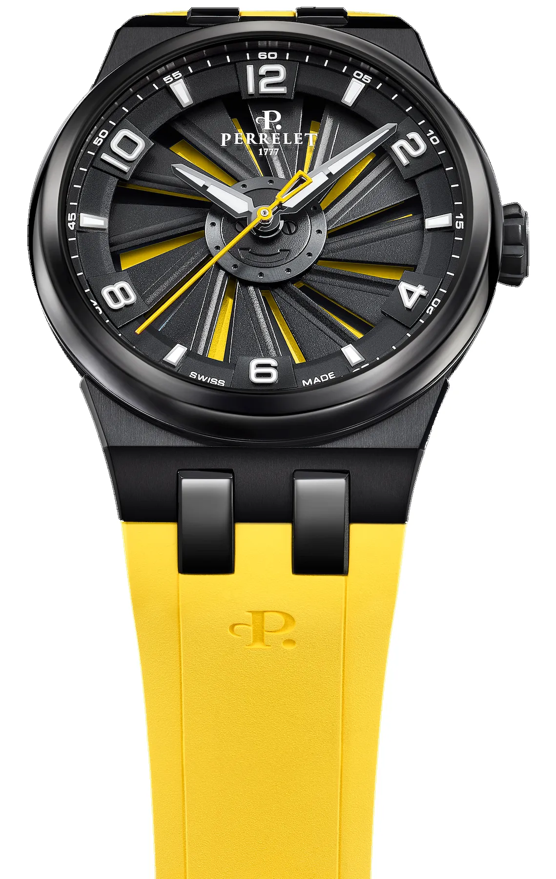Perrelet Turbine Titanium 41 Yellow Watch sold by C.W. Sellors product image thumbnail 4
