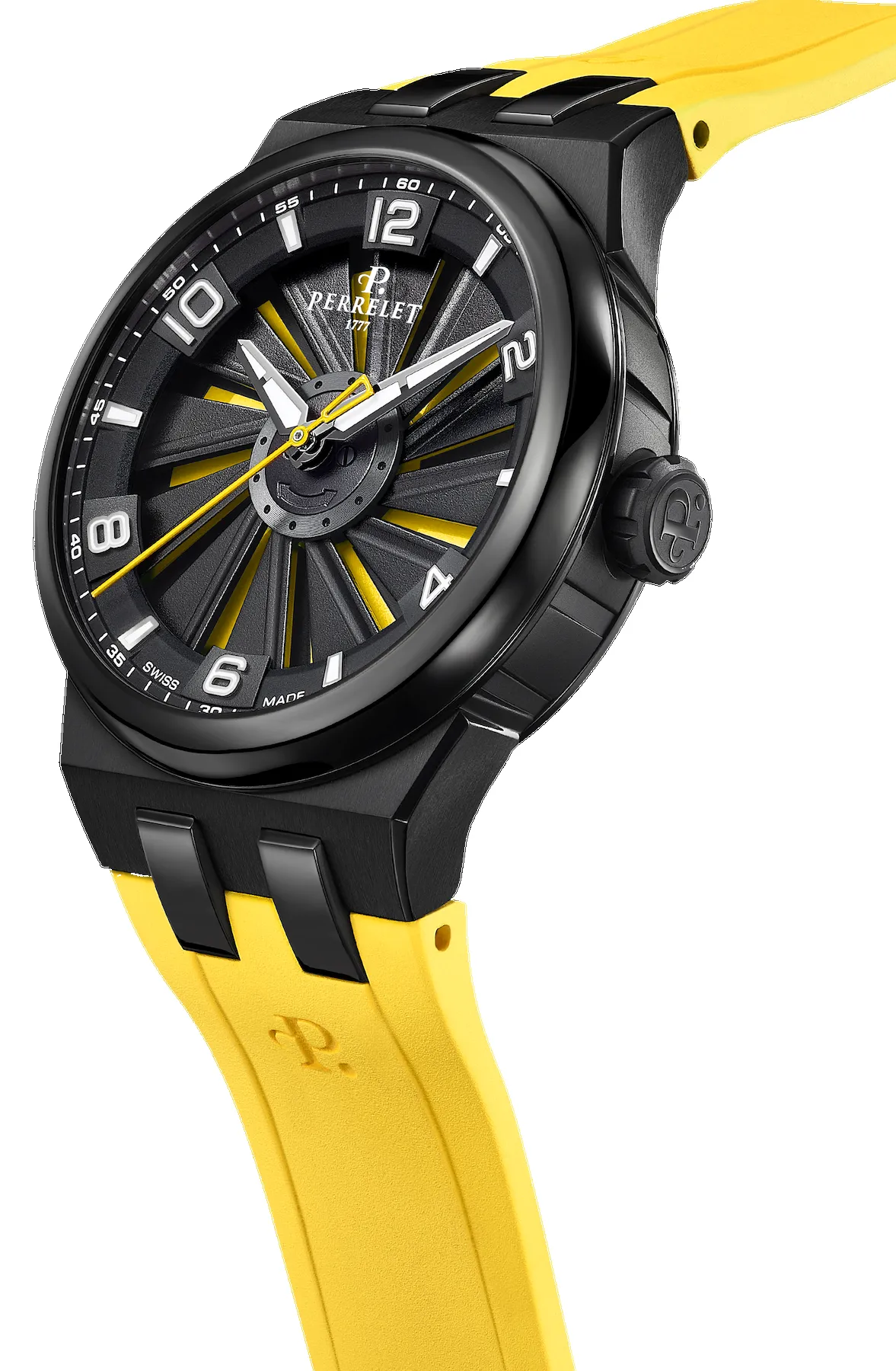 Perrelet Turbine Titanium 41 Yellow Watch sold by C.W. Sellors product image thumbnail 3