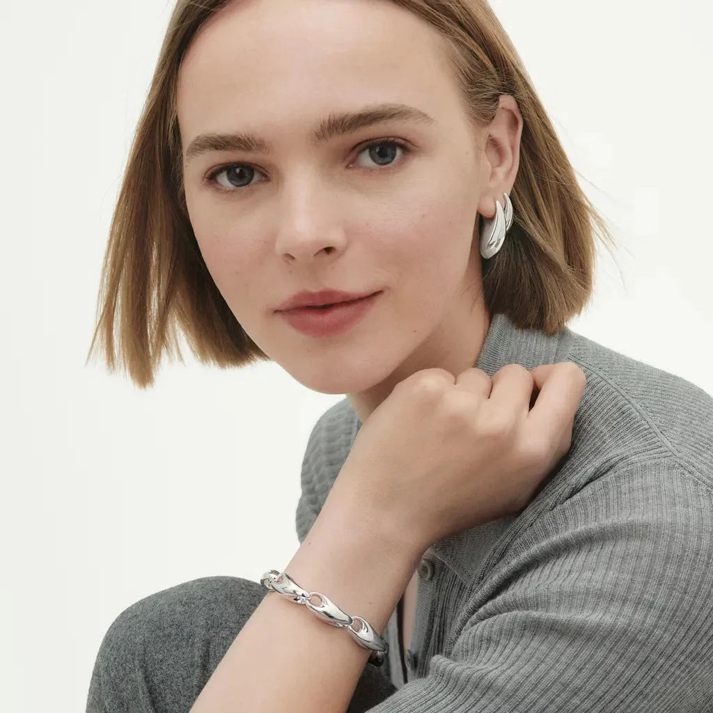 Georg Jensen Reflect Sterling Silver Large Single Earring sold by C.W. Sellors product image thumbnail 3