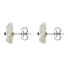 Sterling Silver White Mother of Pearl Tuberose 8mm Carnation Stud Earring sold by C.W. Sellors