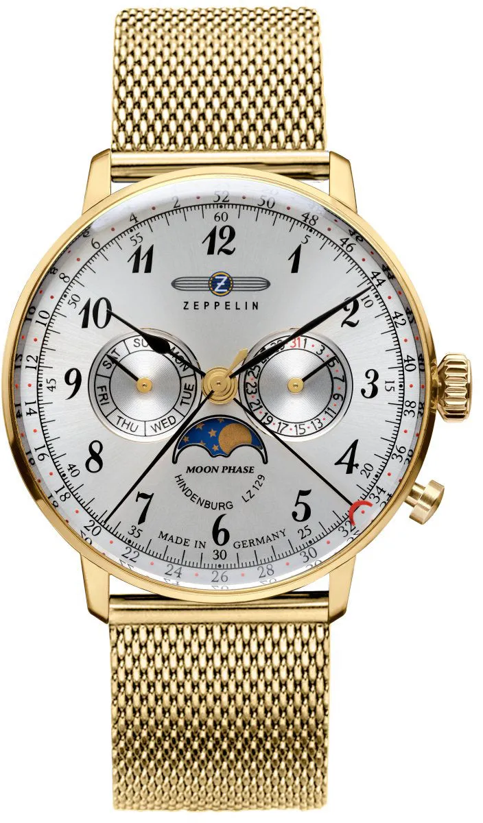 Zeppelin LZ 129 Hindenburg Moonphase Mens Watch sold by C.W. Sellors