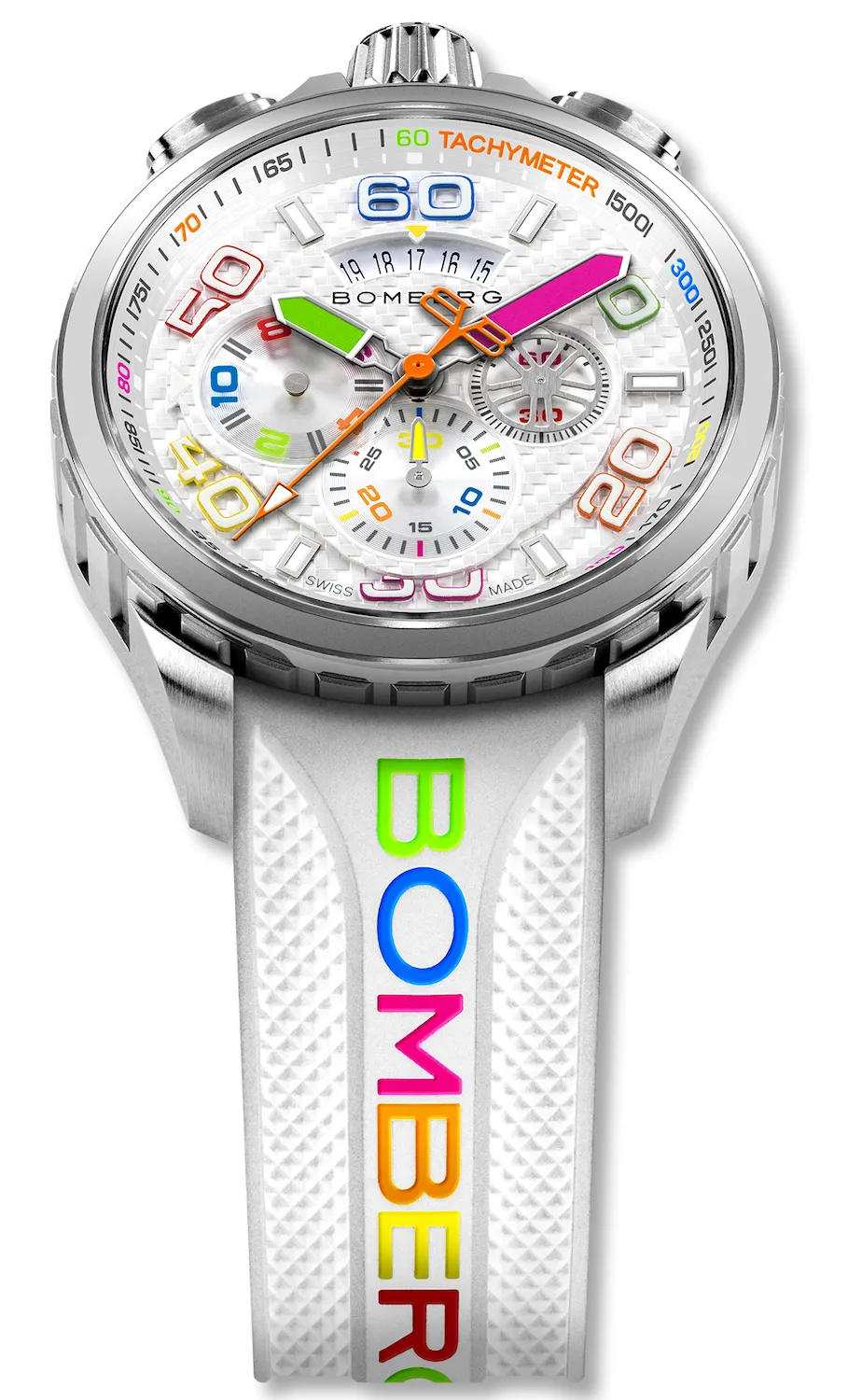 Bomberg Bolt-68 Racing Chroma Carbone White Limited Edition Watch sold by C.W. Sellors product image thumbnail 4