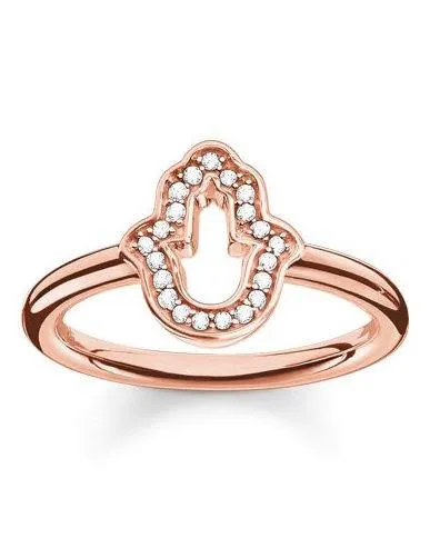 Thomas Sabo Glam And Soul Rose Gold Plated White Zirconia Ring D sold by C.W. Sellors