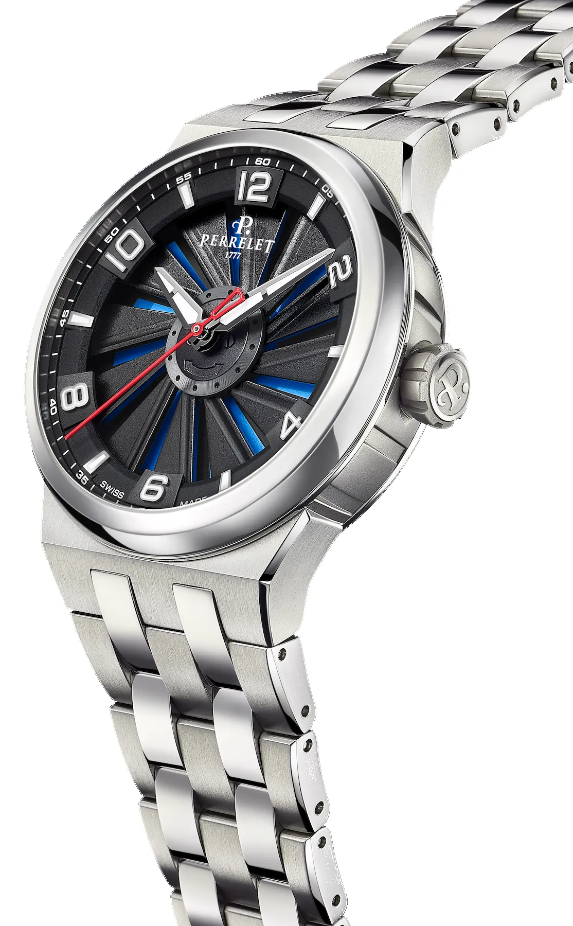 Perrelet Turbine Titanium 41 Blue Bracelet Watch sold by C.W. Sellors product image thumbnail 3
