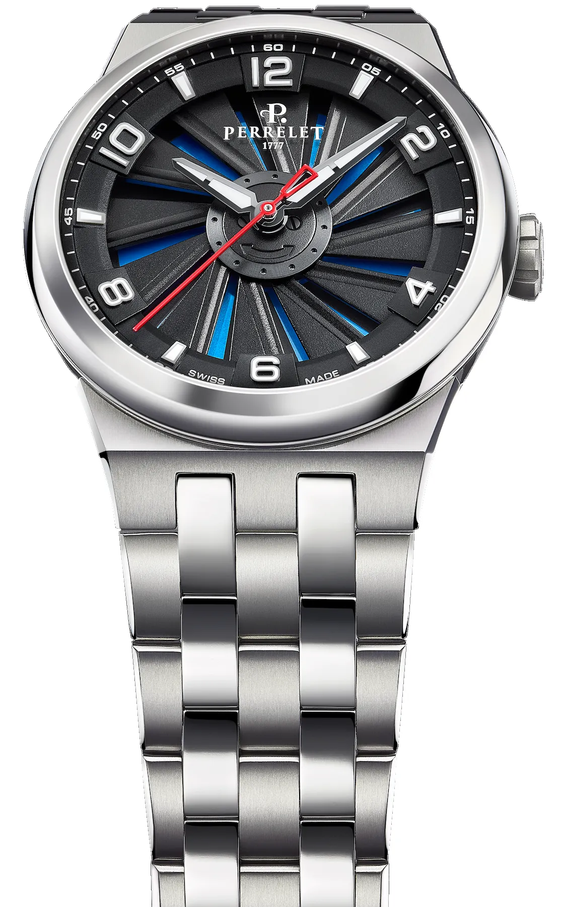 Perrelet Turbine Titanium 41 Blue Bracelet Watch sold by C.W. Sellors product image thumbnail 4