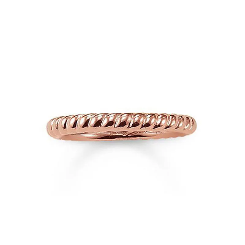 Thomas Sabo Glam and Soul Rose Gold Ring D sold by C.W. Sellors