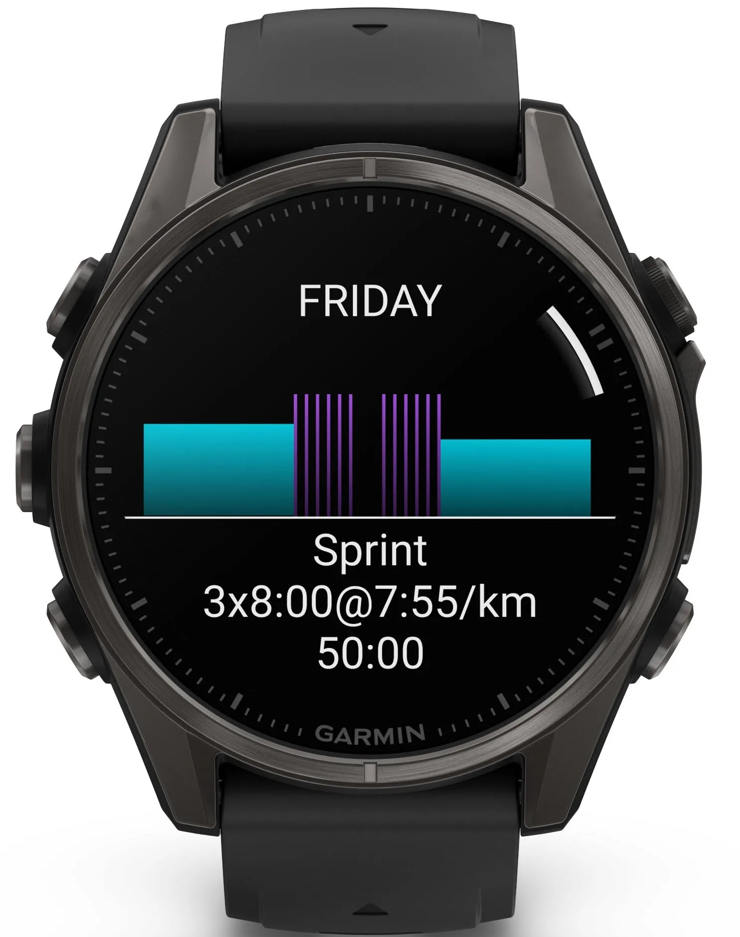 Garmin Fenix 8 43mm Sapphire AMOLED Carbon Grey DLC titanium Black Pebble Grey Silicone Watch sold by C.W. Sellors product image thumbnail 4